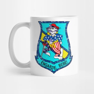 F-14 Tomcat - Engarde, Bebé - Grunge Style Mug